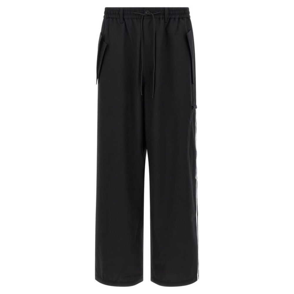 Y-3 Black Polyester Casual Men's Pants